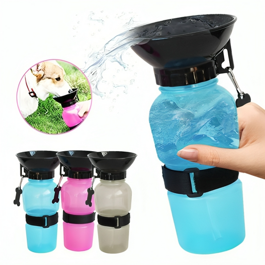 botella de agua para perros